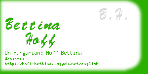 bettina hoff business card